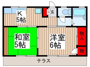 ゴールドシティハイツ２の物件間取画像